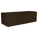 Ver imagem 2 de Recamier Calcadeira Bau 140 Cm Dalia Suede Marrom Artte Marrom