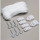 Ver imagem 2 de Kit Completo Reparo Varal de Teto ou Parede com 40m de Corda