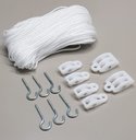 Ver imagem 2 de Kit Completo Reparo Varal de Teto ou Parede com 40m de Corda