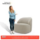 Ver imagem 5 de Poltrona Decorativa Living Kaya Orgânica Veludo Bege - Desk Design