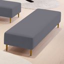 Ver imagem 2 de Puff Decorativo Sala de Estar Bali W01 Pés Palito 210x60cm Suede Cinza - Lyam Decor