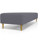 Ver imagem 7 de Puff Decorativo Sala de Estar Bali W01 Pés Palito 210x60cm Suede Cinza - Lyam Decor