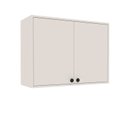 Ver imagem 2 de Armário Aéreo 2 Portas Rubi 80cm Off White Branco Yescasa