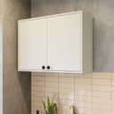Ver imagem 1 de Armário Aéreo 2 Portas Rubi 80cm Off White Branco Yescasa