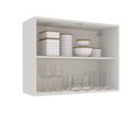 Ver imagem 6 de Armário Aéreo 2 Portas Rubi 80cm Off White Branco Yescasa