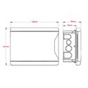 Ver imagem 2 de Quadro de distribuição Sem Barramento N/T ? Embutir 12DIN/12NEMA Krona Unico