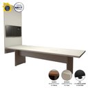 Ver imagem 2 de Conjunto Sala de Reunião Mesa 2,70m Painel para Tv Cinza F5