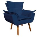 Ver imagem 2 de Kit 02 Poltronas Opala Suede Azul Marinho