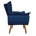 Ver imagem 3 de Kit 02 Poltronas Opala Suede Azul Marinho