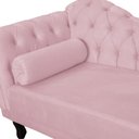 Ver imagem 2 de Recamier Divã Capitonê Larissa Lado Direito Rosa Bebê