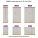 Ver imagem 7 de Berço Americano 3 em 1 com Cômoda 2 Portas 4 Gavetas Encanto Multimóveis Mp4691