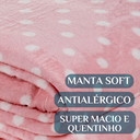 Ver imagem 3 de Coberto Solteiro Infantil Grosso Romance Super Quentinha Petit Poá:rosa
