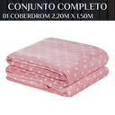 Ver imagem 4 de Coberto Solteiro Infantil Grosso Romance Super Quentinha Petit Poá:rosa