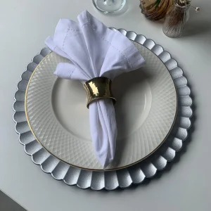 4 Sousplat Redondo Alto Padrão Lux Plastico Rigid Nz Ono Pr