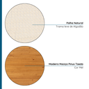 Ver imagem 7 de Cômoda 6 Gavetas Madeira Maciça com Telinha Rattan Viena Mel