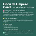 Ver imagem 5 de Kit 15 Unidade Fibra Limpeza Geral Verde 26cm × 10cm – Multiuso para Corrimão Panelas Assadeiras Lou