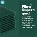 Ver imagem 2 de Kit 15 Unidade Fibra Limpeza Geral Verde 26cm × 10cm – Multiuso para Corrimão Panelas Assadeiras Lou