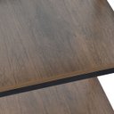 Ver imagem 5 de Aparador Prateleira Casa Sala Base Preto Tampo Madeira