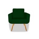 Ver imagem 2 de Poltrona Decorativa Anitta Suede Verde
