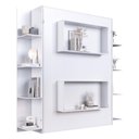 Ver imagem 2 de Cama de Casal Articulada com Estante para Colchão 188x138cm Multimóveis Cr40141 Branco