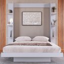 Ver imagem 3 de Cama de Casal Articulada com Estante para Colchão 188x138cm Multimóveis Cr40141 Branco