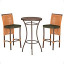 Ver imagem 1 de Mesa Bistro e 2 Banquetas Roma Marrom Corda Náutica 13 Trama Original
