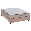 Ver imagem 1 de Cama Box Viúva: Colchão Espuma D33 Orthoflex Milão + Base Crc Suede Clean (128x188)