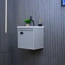 Ver mais imagens de Gabinete Armario para Banheiro 100% MDF com Cuba - Cremona Lineo 40cm