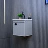 Gabinete Armario para Banheiro 100% MDF com Cuba - Cremona Lineo 40cm - 8