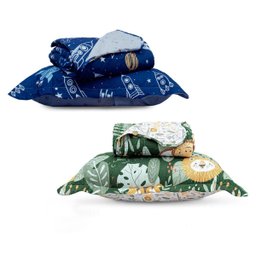 Combo 2 Kits Cobre Leito Solteiro Infantil Casual Kids Appel Galáxia e Selva - 1