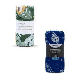 Combo 2 Kits Cobre Leito Solteiro Infantil Casual Kids Appel Galáxia e Selva - 3