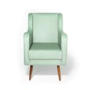 Ver imagem 2 de Poltrona de Amamentação c/ Puff Pés Palito Veludo Verde - Lahome Decor