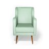 Poltrona de Amamentação C/ Puff Pés Palito Veludo Verde - Lahome Decor - 2