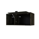 Ver imagem 5 de Armário Aéreo com Nicho e Porta Basculante 35x80x35cm Wlnp80 Carvalho Dark - Preto