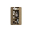Ver imagem 4 de Guarda Roupa Closet Modulado Componível de Canto oblíquo Modulado Adapt Kappesberg
