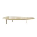 Ver imagem 4 de Mesa de Centro Orgânica com Pés Metálicos Champagne:off White