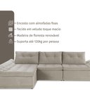 Ver imagem 3 de Sofá Milos Chaise e 4 Lugares 3,25m 