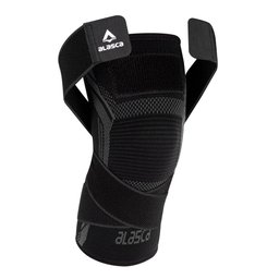Joelheira de Compressão com Faixa Ajustável Sense 3.0 - para Todo Tipo de Esporte:preto/xg/unissex - 1