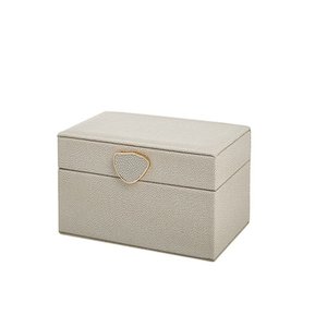 Caixa Decorativa em Mdf e Pu - Cinza (p)