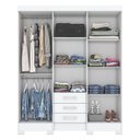 Ver imagem 2 de Guarda Roupa Solteiro B23 Branco – Briz Móveis