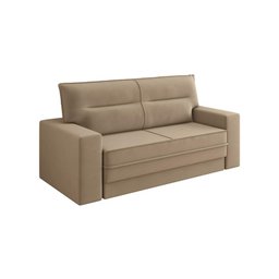 Sofá Mac 1,50m Assento Retrátil/reclinável Suede Capuccino - Xflex Sofas - 4