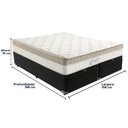 Ver imagem 6 de Cama Box Baú Preto e Colchão King Best Molas Ensacadas Queen 158x198x33 Anjos