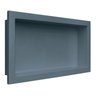Nicho Para Banheiro Parede Embutir 30 X 60 X 8 Cinza Chumbo Arquitech - 1