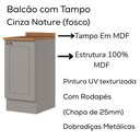 Ver imagem 5 de Bancada e Balcao Gourmet 146cm Ce818 Americana Cinza Nature Henn