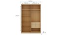 Ver imagem 3 de Closet 3 Gavetas 1 Cabideiro Ares Infinity Savana