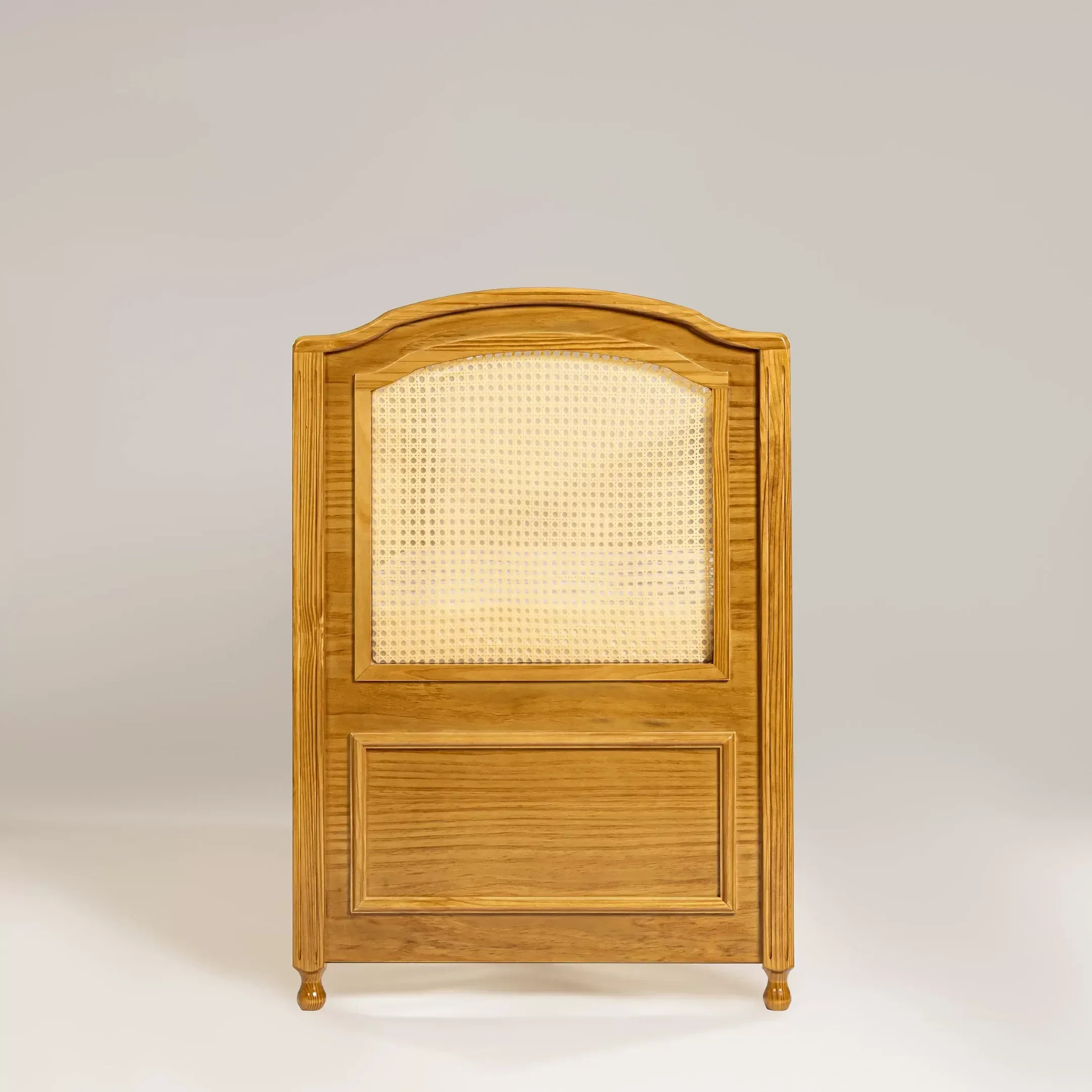 Berço Feliz com Tela Trançada | Americano 2 em 1 | Mel com Palha Mel | Madeira Maciça - 4