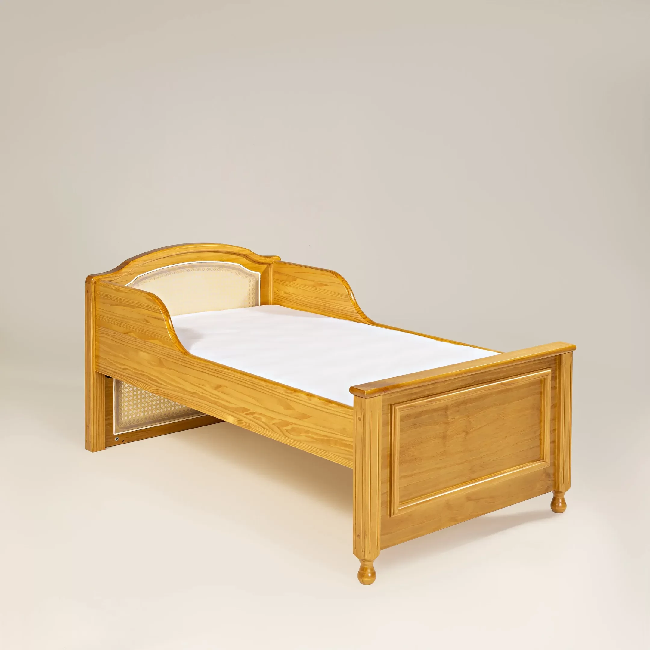 Ver imagem 6 de Berço Feliz com Tela Trançada | Americano 2 em 1 | Mel com Palha Mel | Madeira Maciça