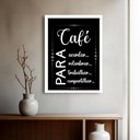 Ver imagem 1 de Quadro Decorativo Café para - 70x50cm:moldura Preta