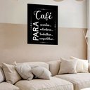 Ver imagem 2 de Quadro Decorativo Café para - 70x50cm:moldura Preta