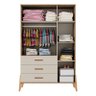 Guarda Roupa Infantil Emilly 3 Portas Off White Carvalho – Canaã - 4